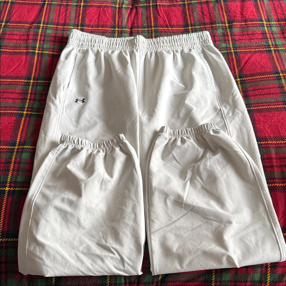 Under Armor Cream Colored Athletic Joggers